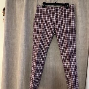 Purple Checkered Burberry Pants